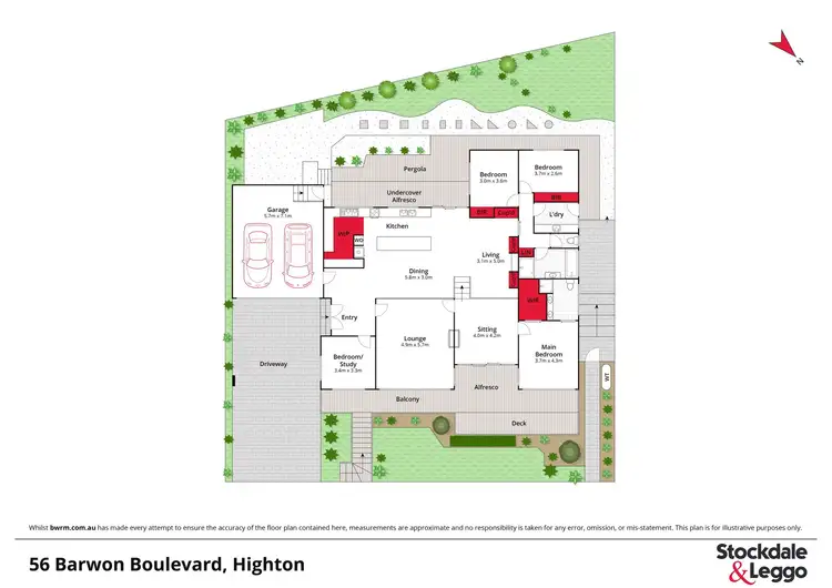 Floorplan of Homely house listing, 56 Barwon Boulevard, Highton VIC 3216