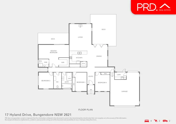 Floorplan of Homely house listing, 17 Hyland Drive, Bungendore NSW 2621