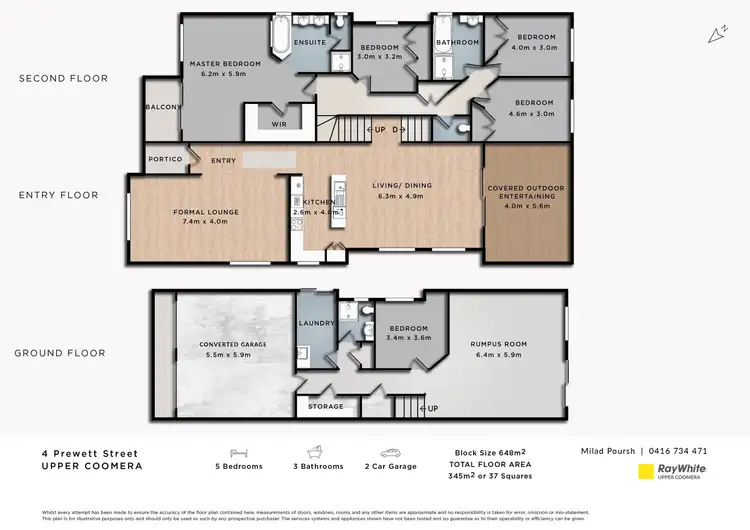 Floorplan of Homely house listing, 4 Prewett Street, Upper Coomera QLD 4209