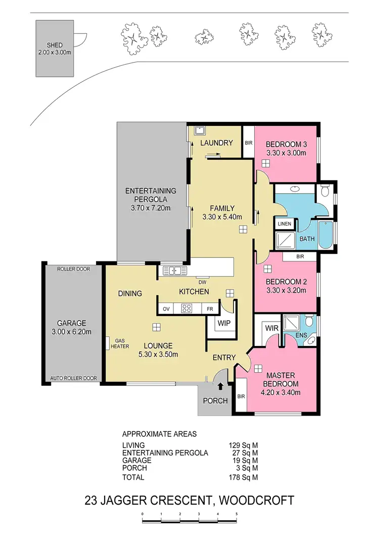 Floorplan of Homely house listing, 23 Jagger Crescent, Woodcroft SA 5162
