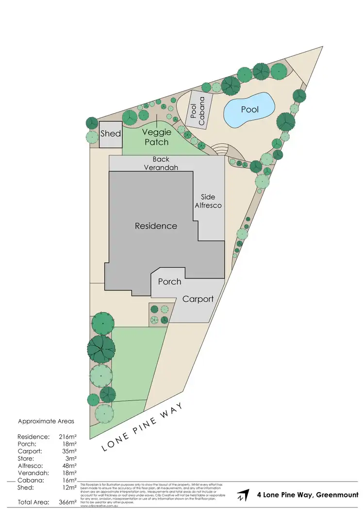 Floorplan of Homely house listing, 4 Lone Pine Way, Greenmount WA 6056