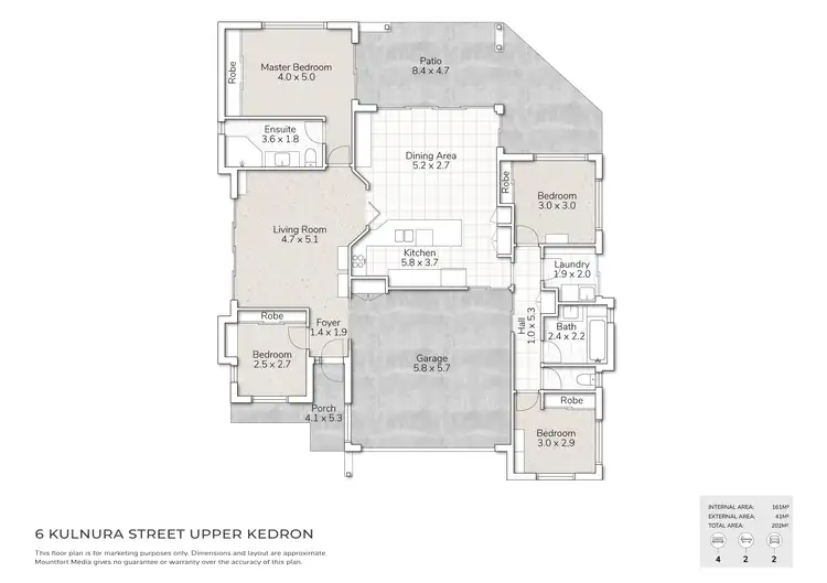 Floorplan of Homely house listing, 6 Kulnura Street, Upper Kedron QLD 4055