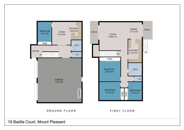 Floorplan of Homely house listing, 19 Badila Court, Mount Pleasant QLD 4740