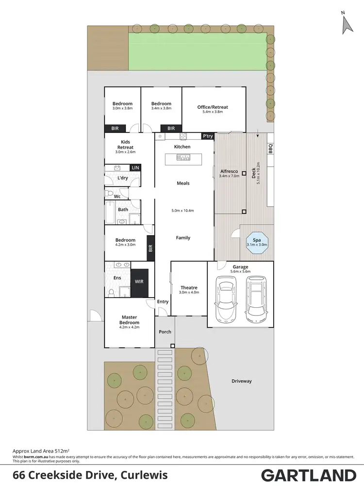 Floorplan of Homely house listing, 66 Creekside Drive, Curlewis VIC 3222
