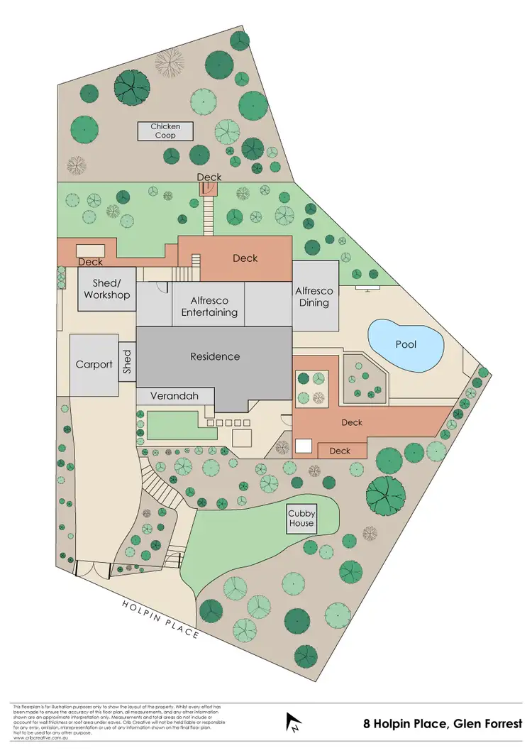 Floorplan of Homely house listing, 8 Holpin Place, Glen Forrest WA 6071