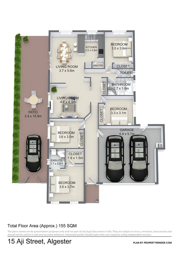 Floorplan of Homely house listing, 15 Aji Street, Algester QLD 4115