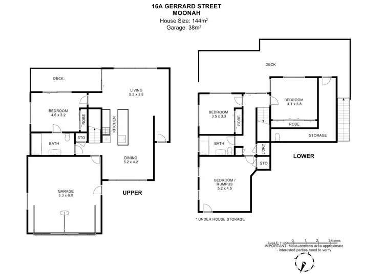 Floorplan of Homely house listing, 16a Gerrard Street, Moonah TAS 7009