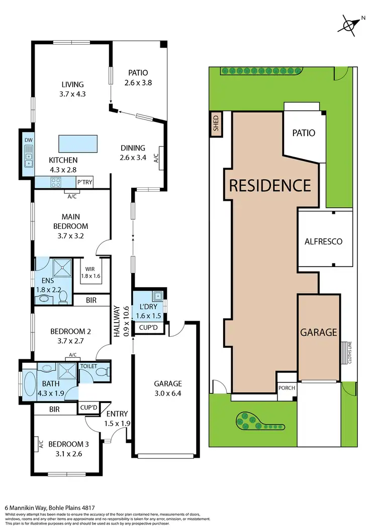 Floorplan of Homely house listing, 6 Mannikin Way, Bohle Plains QLD 4817