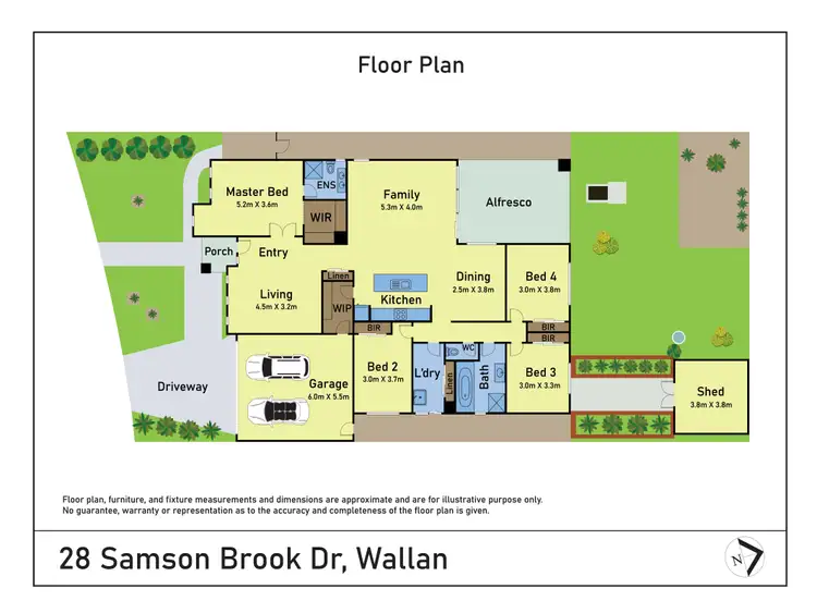 Floorplan of Homely house listing, 28 Samson Brook Drive, Wallan VIC 3756