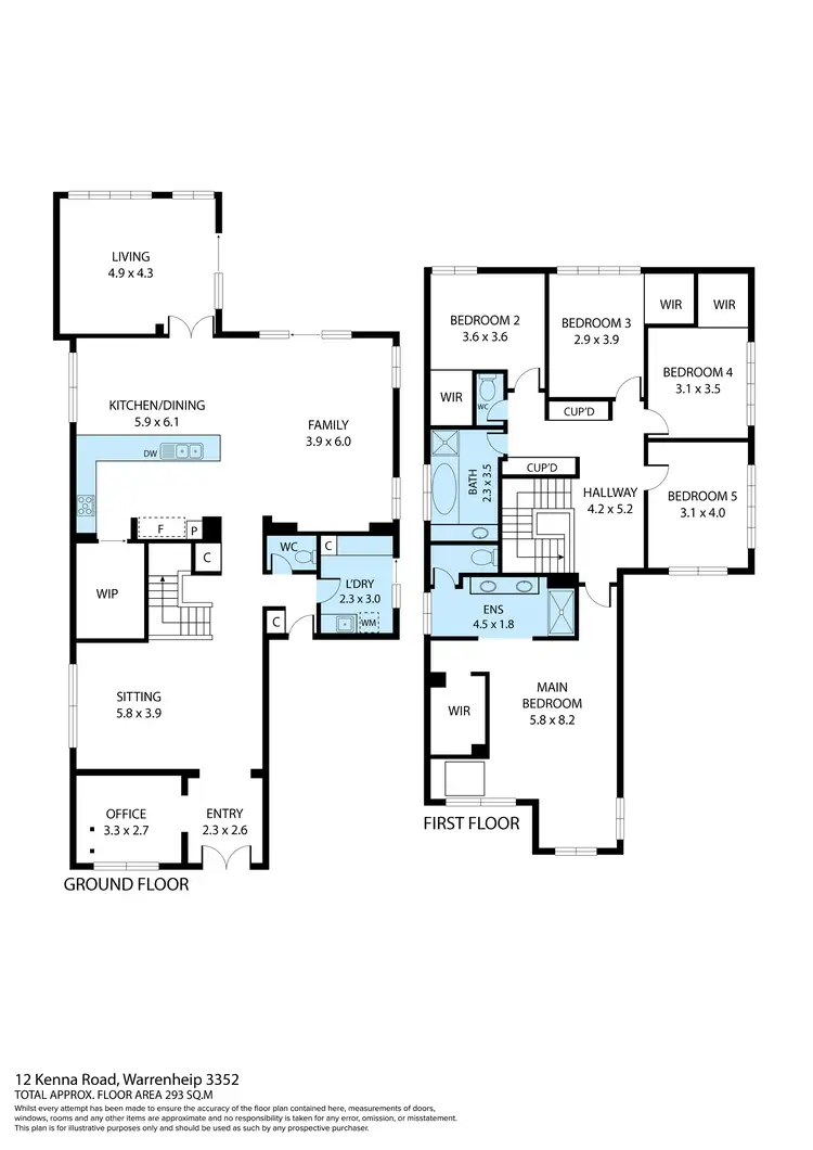 Floorplan of Homely house listing, 12 Kenna Road, Warrenheip VIC 3352