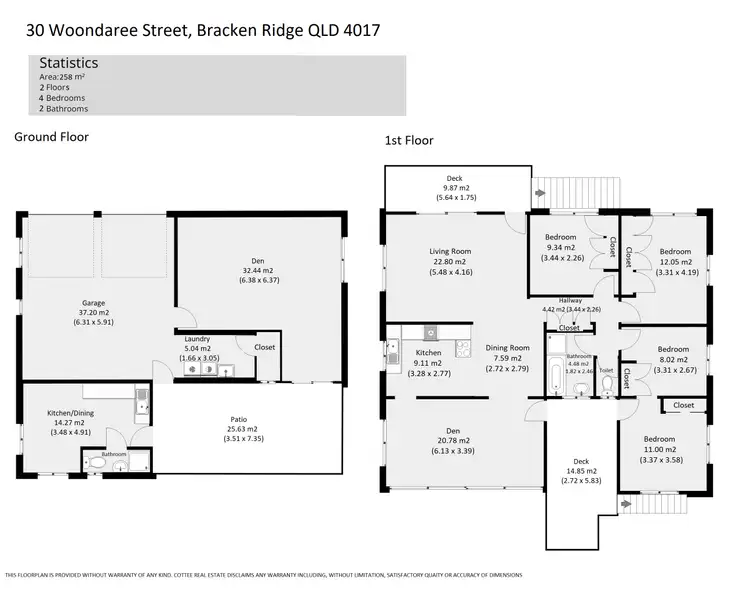 Floorplan of Homely house listing, 30 Woondaree Street, Bracken Ridge QLD 4017