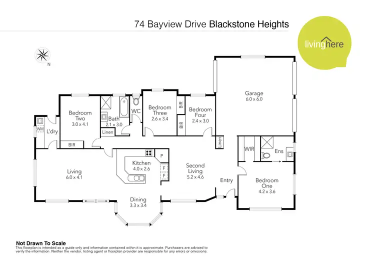 Floorplan of Homely house listing, 74 Bayview Drive, Blackstone Heights TAS 7250