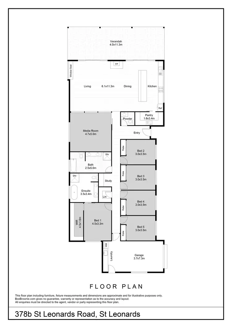 Floorplan of Homely house listing, 378b St Leonards Road, St Leonards TAS 7250
