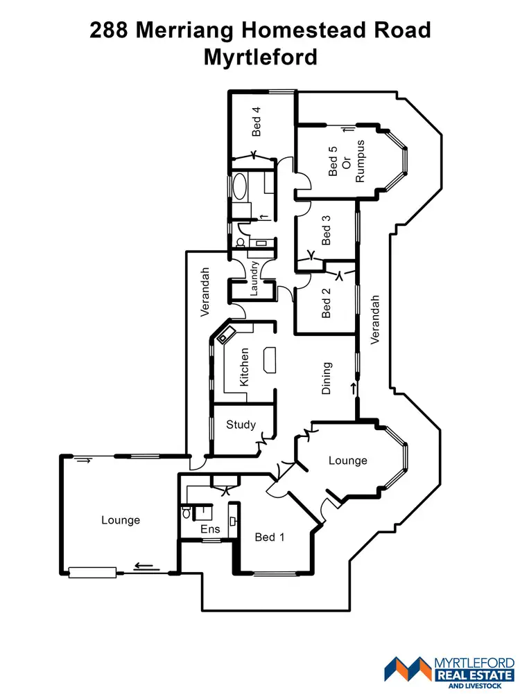 Floorplan of Homely house listing, 288 Merriang Homestead Road, Myrtleford VIC 3737