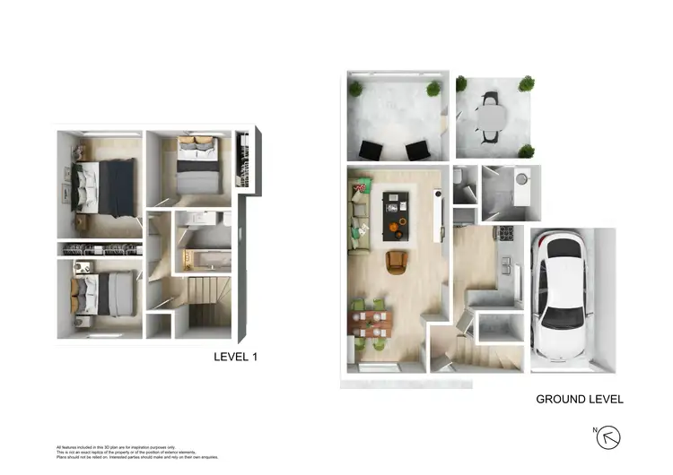 Floorplan of Homely townhouse listing, 5/1 Dean Street, Claremont WA 6010