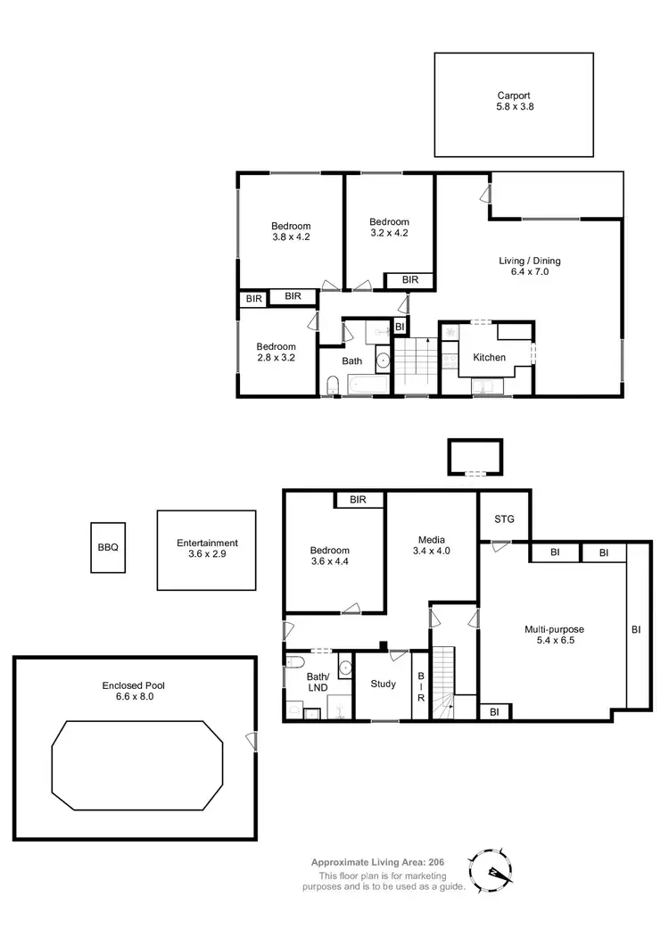 Floorplan of Homely house listing, 31 Second Avenue, Midway Point TAS 7171