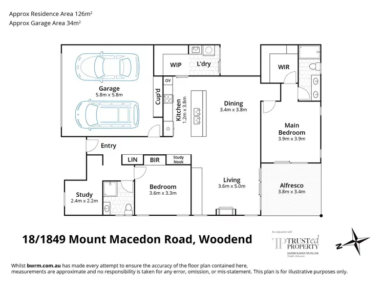 Floorplan of Homely villa listing, 18/1849 Mount Macedon Road, Woodend VIC 3442