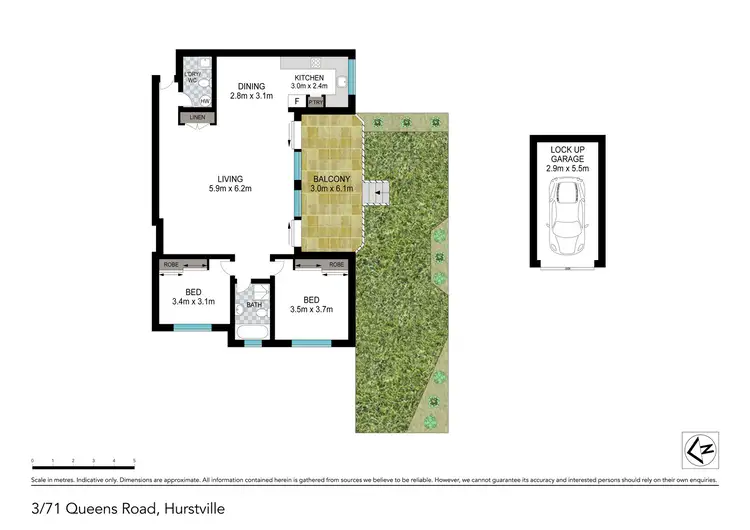 Floorplan of Homely apartment listing, 3/71-73 Queens Road, Hurstville NSW 2220