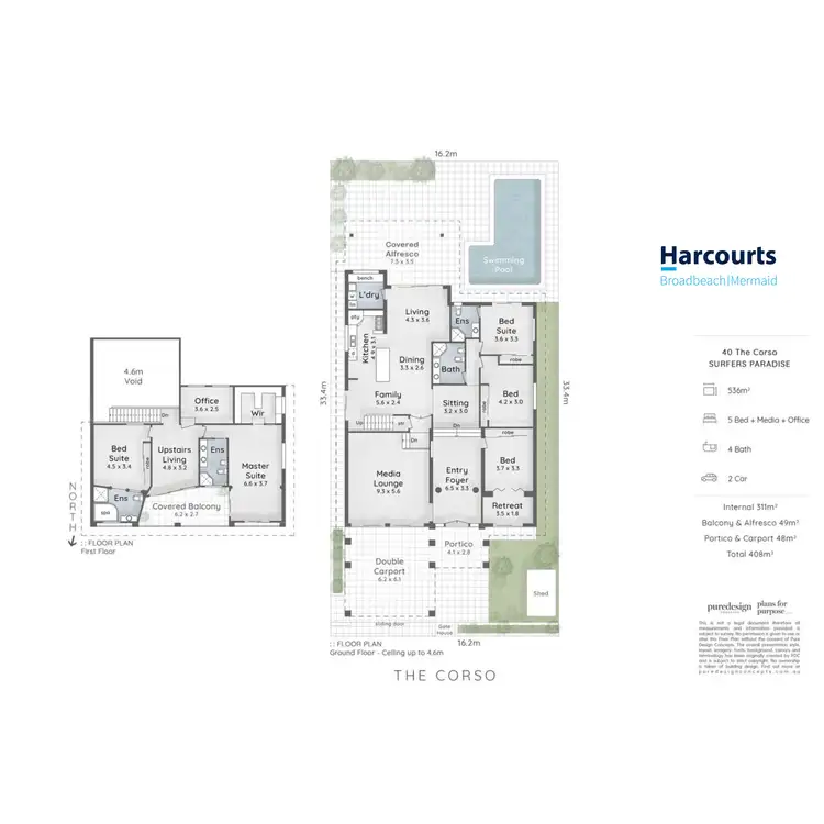 Floorplan of Homely house listing, 40 The Corso, Isle Of Capri QLD 4217