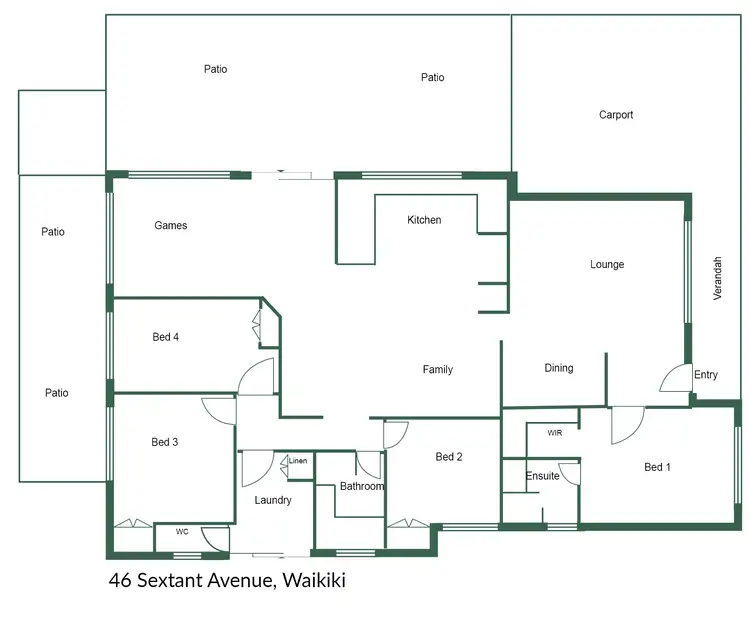 Floorplan of Homely house listing, 46 Sextant Avenue, Waikiki WA 6169