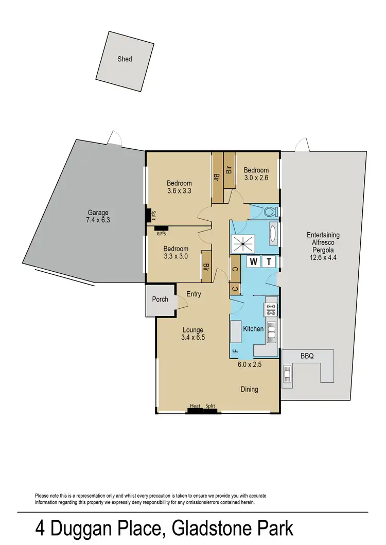 Floorplan of Homely house listing, 4 Duggan Place, Gladstone Park VIC 3043