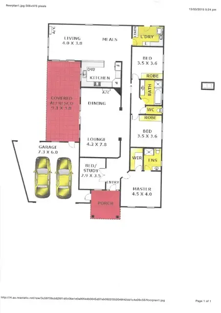 Floorplan of Homely house listing, 25 Parkwood Drive, Highton VIC 3216