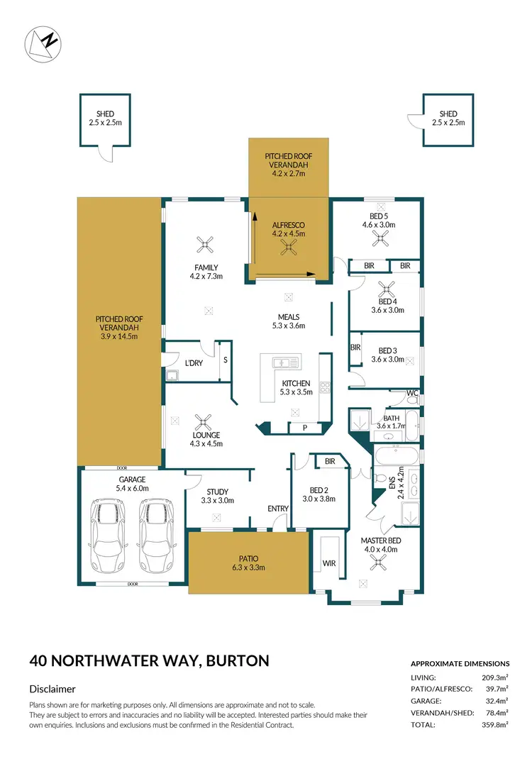 Floorplan of Homely house listing, 40 Northwater Way, Burton SA 5110