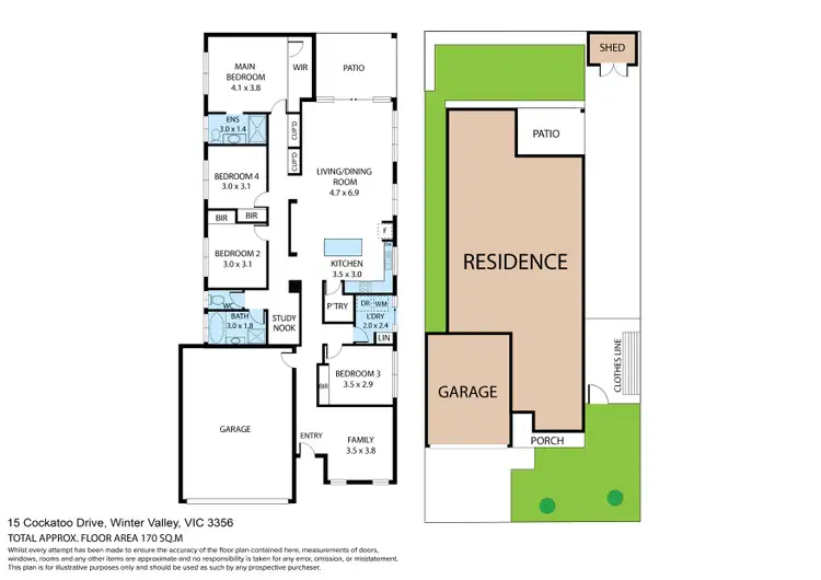 Floorplan of Homely house listing, 15 Cockatoo Drive, Winter Valley VIC 3358