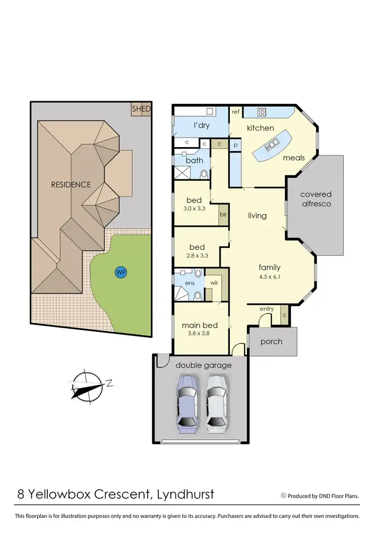 Floorplan of Homely house listing, 8 Yellowbox Crescent, Lyndhurst VIC 3975