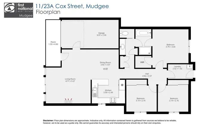 Floorplan of Homely house listing, 11/23A Cox Street, Mudgee NSW 2850