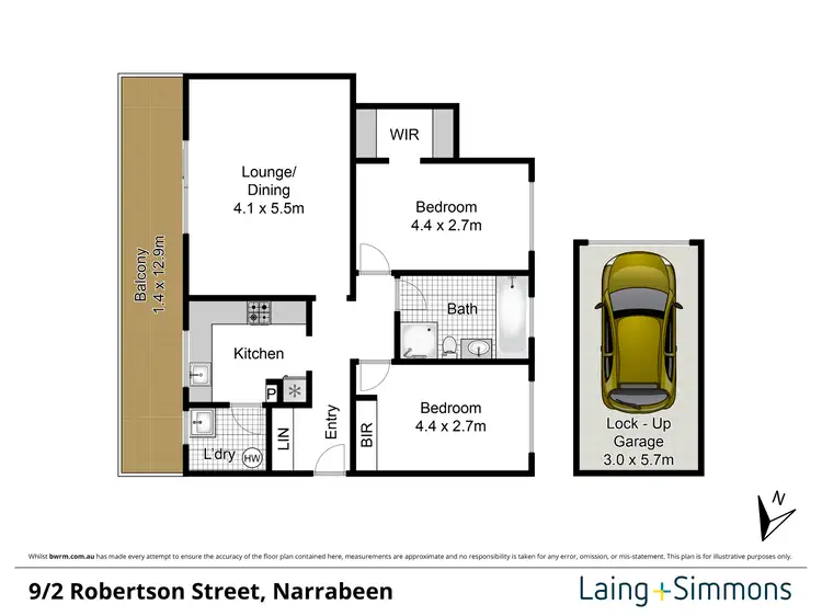 Floorplan of Homely apartment listing, 9/2-6 Robertson Street, Narrabeen NSW 2101