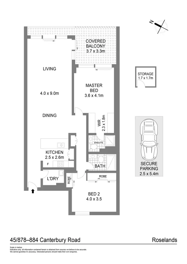 Floorplan of Homely apartment listing, 45/878-884 Canterbury Road, Roselands NSW 2196