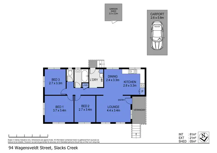 Floorplan of Homely house listing, 94 Wagensveldt Street, Slacks Creek QLD 4127