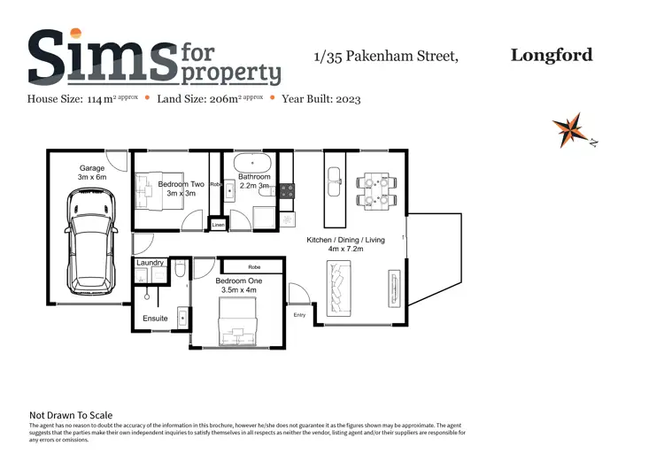Floorplan of Homely house listing, 1-4/35 Pakenham Street, Longford TAS 7301