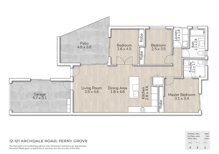 Floorplan of Homely unit listing, 12/121 Archdale Road, Ferny Grove QLD 4055