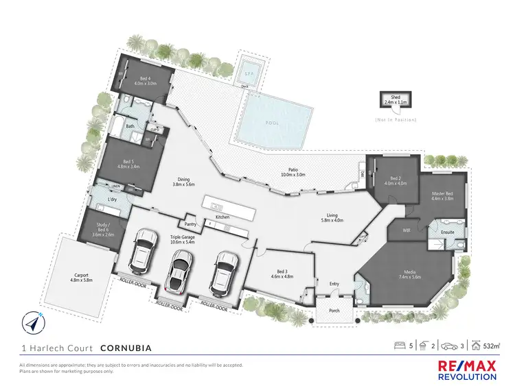 Floorplan of Homely house listing, 1 Harlech Court, Cornubia QLD 4130