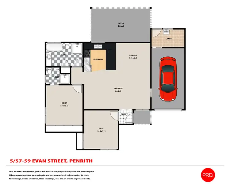 Floorplan of Homely villa listing, 5/57-59 Evan Street, Penrith NSW 2750