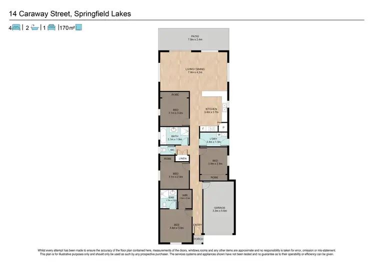 Floorplan of Homely house listing, 14 Caraway Street, Springfield Lakes QLD 4300