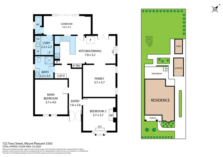 Floorplan of Homely house listing, 722 Tress Street, Mount Pleasant VIC 3350