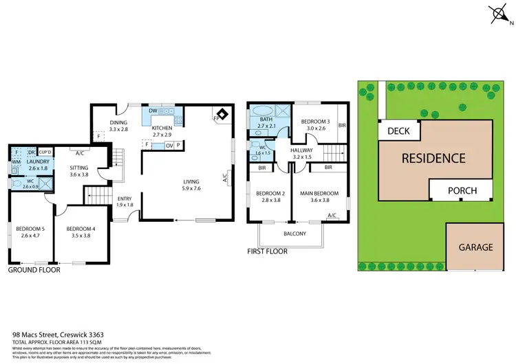Floorplan of Homely house listing, 98 Macs Street, Creswick VIC 3363