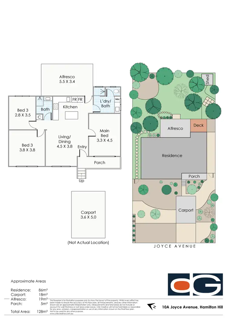 Floorplan of Homely house listing, 10A Joyce Avenue, Hamilton Hill WA 6163