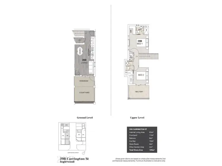 Floorplan of Homely townhouse listing, 29B Carrington Street, Inglewood WA 6052