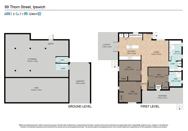 Floorplan of Homely house listing, 99 Thorn Street, Ipswich QLD 4305