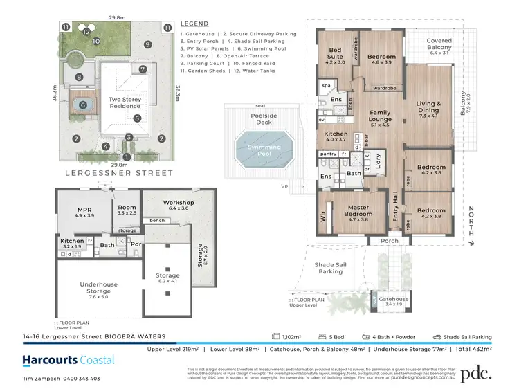 Floorplan of Homely house listing, 14-16 Lergessner Street, Biggera Waters QLD 4216