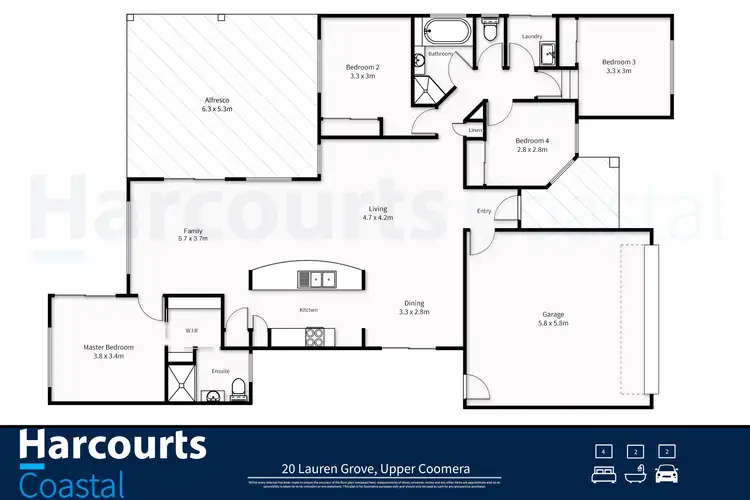 Floorplan of Homely house listing, 20 Lauren Grove, Upper Coomera QLD 4209