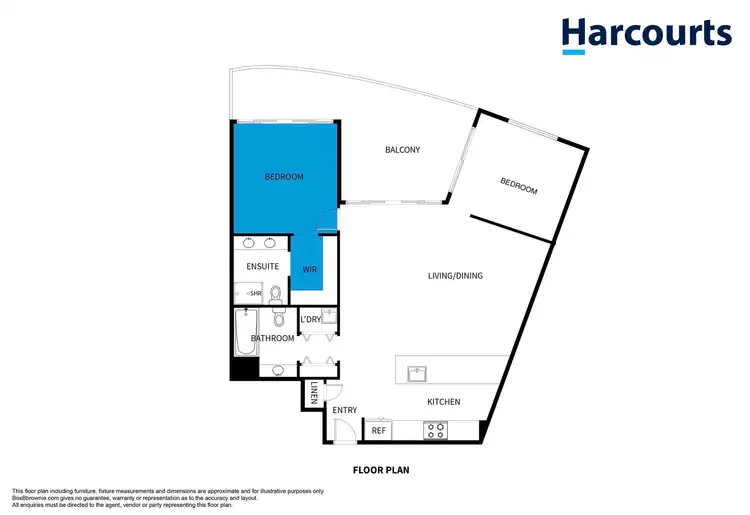 Floorplan of Homely apartment listing, 1306/18 Fern Street, Surfers Paradise QLD 4217
