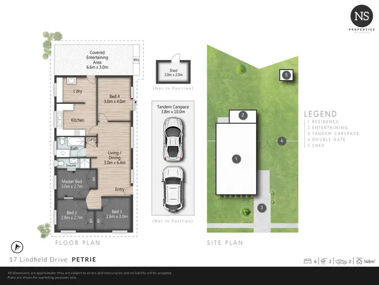 Floorplan of Homely house listing, 17 Lindfield Drive, Petrie QLD 4502