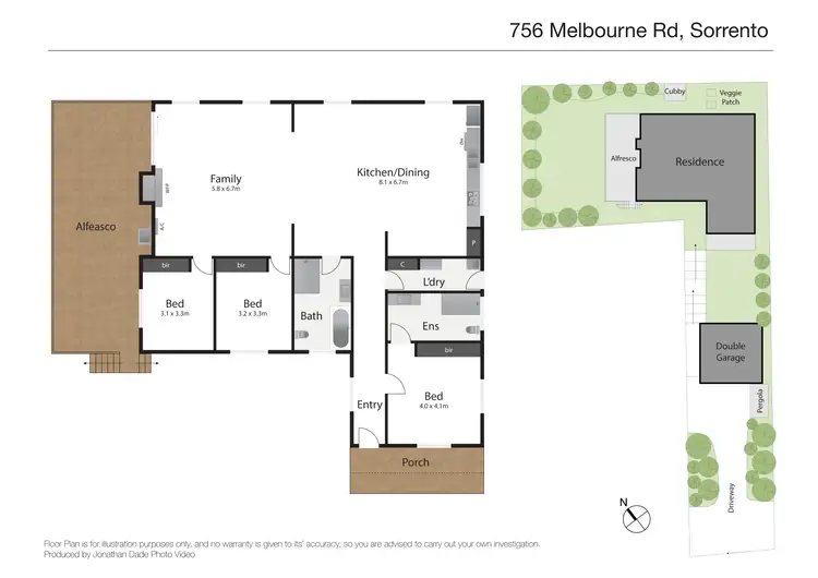 Floorplan of Homely house listing, 756 Melbourne Rd, Sorrento VIC 3943