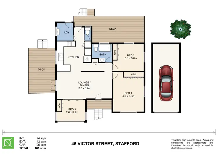Floorplan of Homely house listing, 45 Victor Street, Stafford QLD 4053