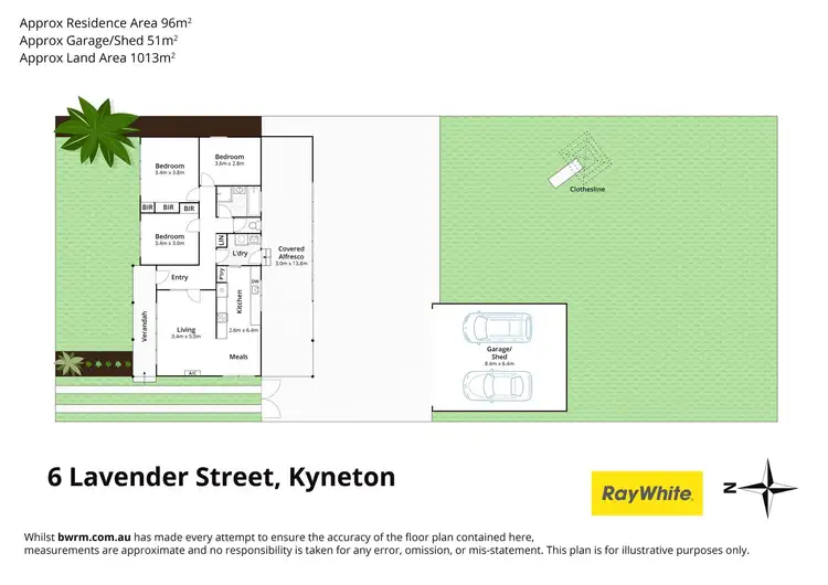 Floorplan of Homely house listing, 6 Lavender Street, Kyneton VIC 3444